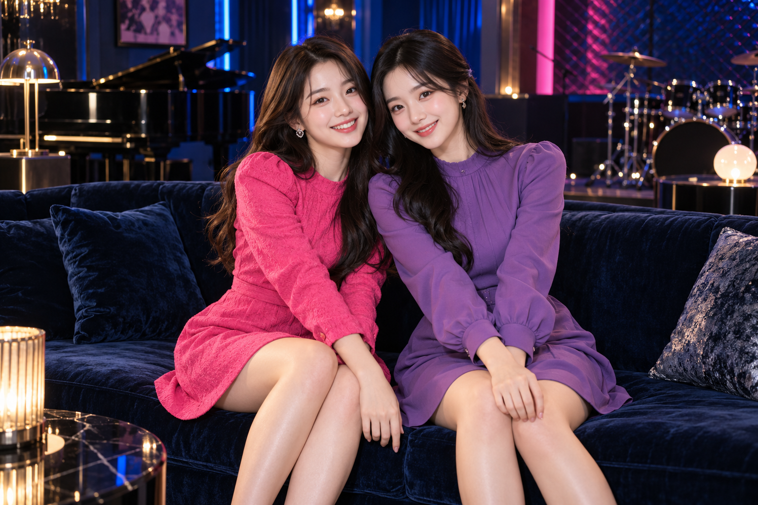두 명이 함께 즐기는 캐슬 라운지 분위기